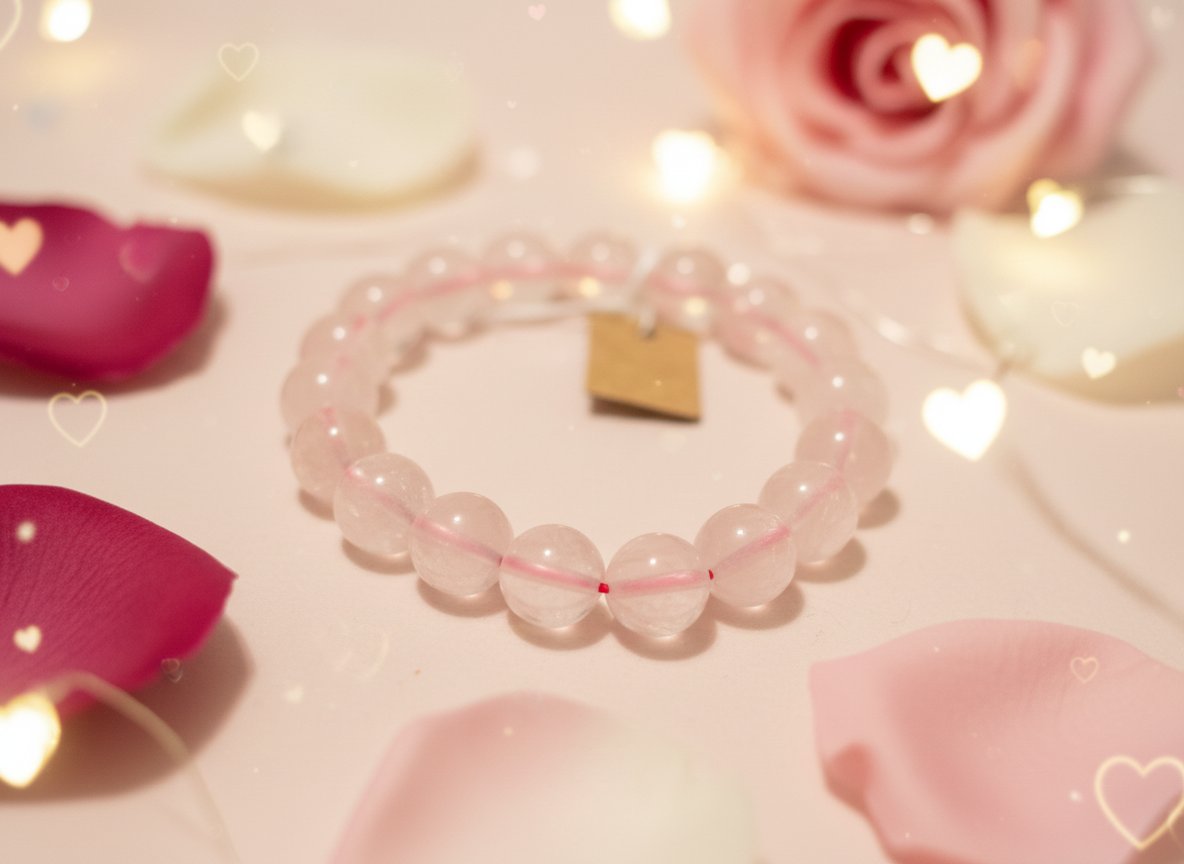 12mm 治癒系粉晶 Rose Quartz