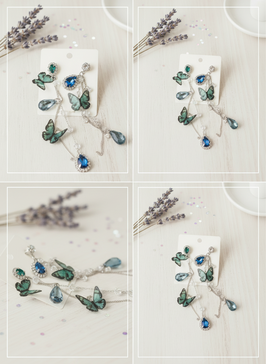 🦋 Dreamy Fairies Dancing by Your Ears | Butterfly Tassel Jewel Earrings 🦋