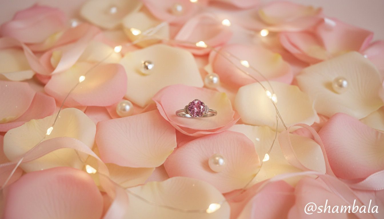 Pink Flower-Shaped Ring 粉色花形戒指