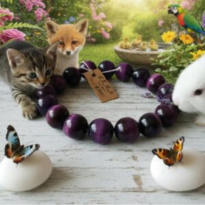 12mm 紫虎眼石 12mm Purple Tiger’s Eye