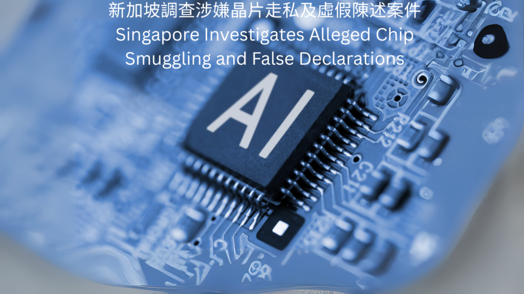 新加坡調查涉嫌晶片走私及虛假陳述案件Singapore Investigates Alleged Chip Smuggling and False Declarations